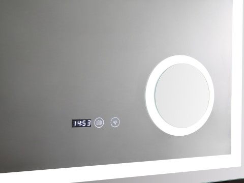 LED Badkamerspiegel - Digitale klok - Iris