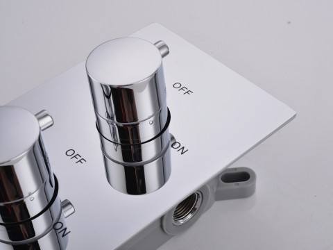 Thermostatische inbouw regendoucheset - Hake