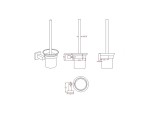 4-delig toiletaccessoires set 
