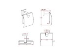 4-delig toiletaccessoires set 