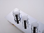 5 in 1 thermostatisch inbouw regendoucheset - Lion