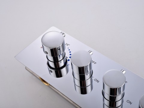 5 in 1 thermostatisch inbouw regendoucheset - Lion