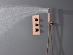 Thermostatische inbouw regendoucheset - Hake
