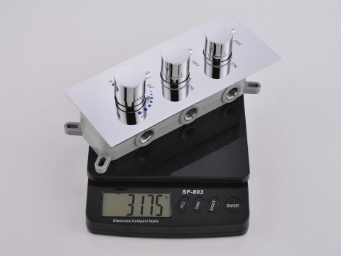 Thermostatische inbouw regendoucheset - Hake