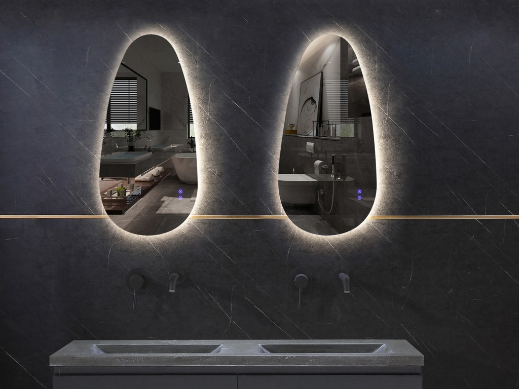 LED Badkamerspiegel - Horizontaal of verticaal - Links - Darla