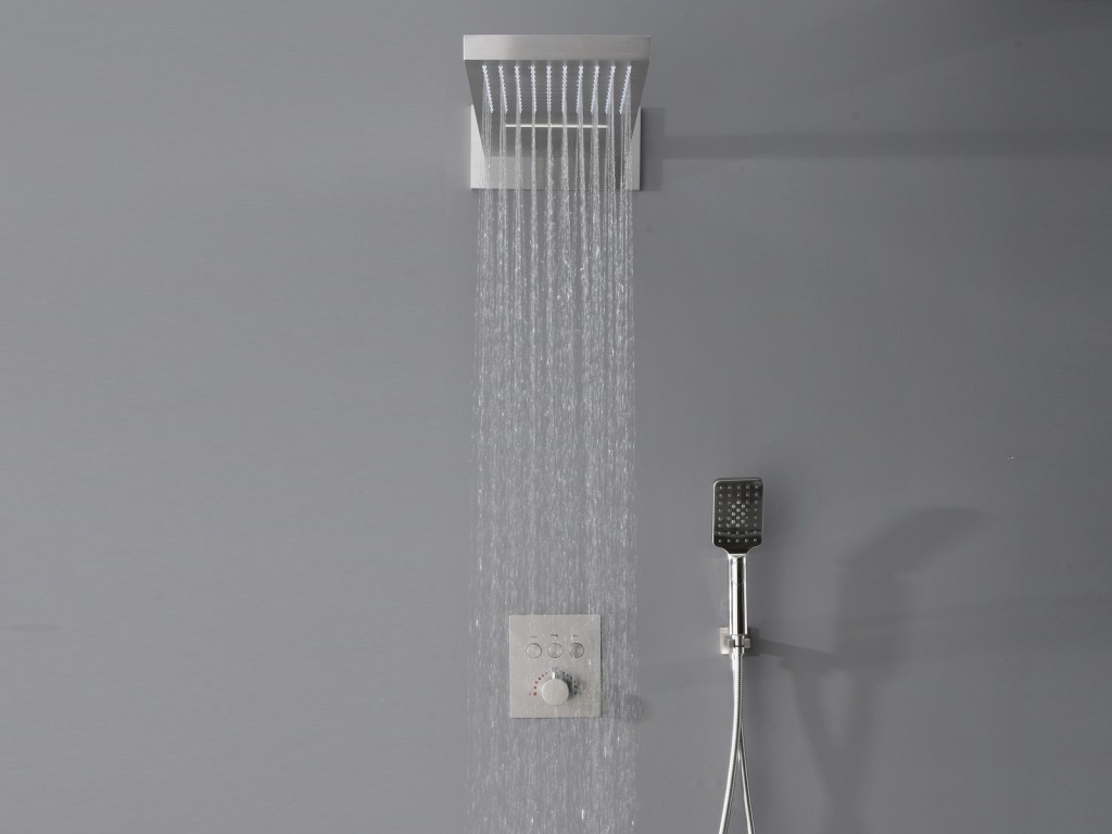 Thermostatische inbouw regendoucheset - Tuatara 