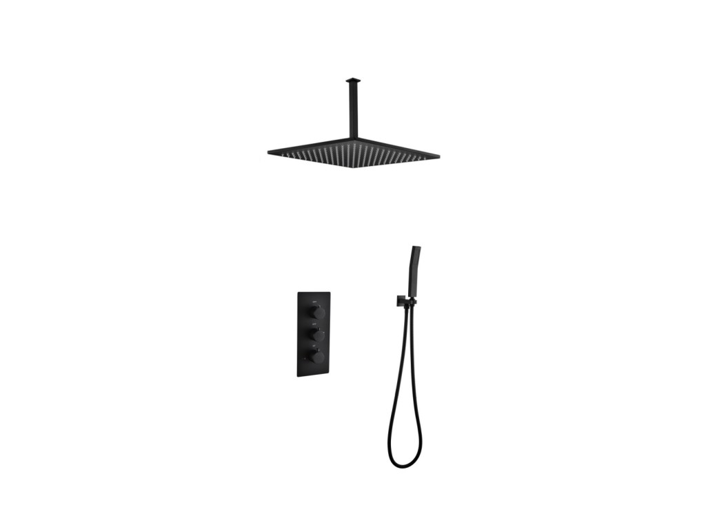 Thermostatische inbouw regendoucheset - Hake 
