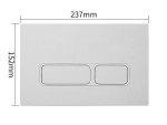 Bedieningspaneel voor inbouwreservoir - Dual flush - Vennis