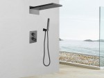 Inbouw regendoucheset - Digitaal display - Waterval - Jayden