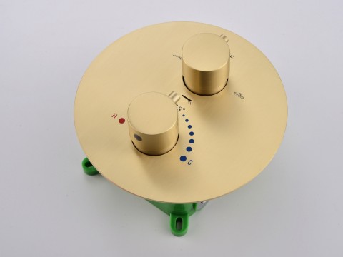 Thermostatische inbouw regendoucheset - Yuma