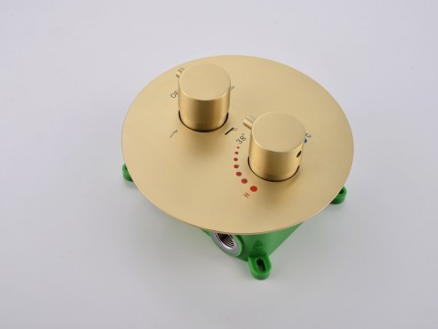 Thermostatische inbouw regendoucheset - Yuma