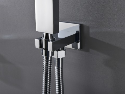 Thermostatische inbouw regendoucheset - Saga