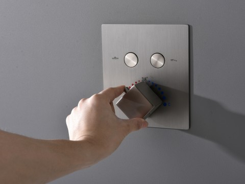 Thermostatische inbouw regendoucheset - Saga