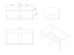 Badkamermeubelset (80cm) - Greg