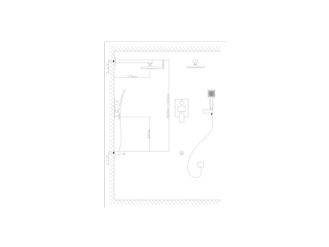 Inbouw regendoucheset - Digitaal display - Birman