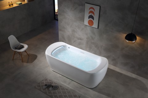 2-persoons vrijstaand design massagebad - Waterval - Dylan