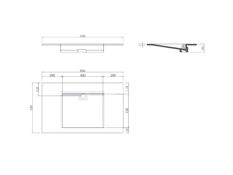 Inbouw wastafel - Solid surface - Sheila