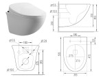 Hangend rimless toilet - Bidet - Nevada