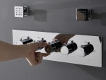 Thermostatisch inbouw regendoucheset - Ibex 