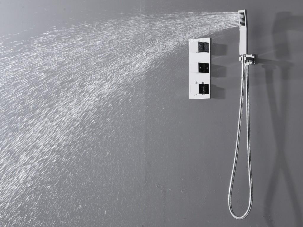 Thermostatische inbouw regendoucheset - Vanga 