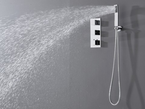Thermostatische inbouw regendoucheset - Vanga