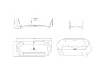 Vrijstaand bad - Solid surface - Nevil