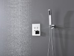 Thermostatische inbouw regendoucheset - Saga