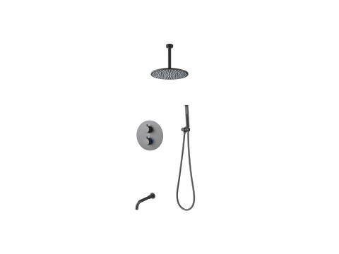 Thermostatische inbouw regendoucheset - Yuma 