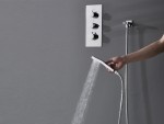 Thermostatische inbouw regendoucheset - Hake