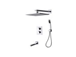 Thermostatische inbouw regendoucheset - Yabby 