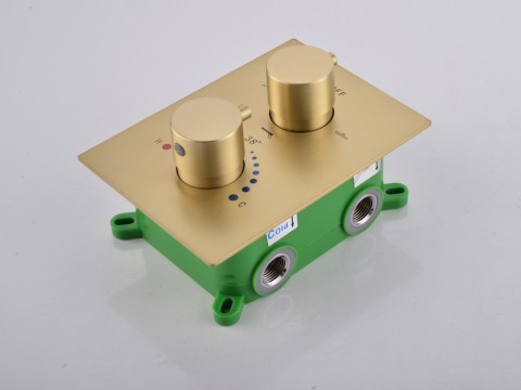 Thermostatische inbouw regendoucheset - Pointer