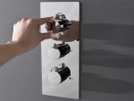 Thermostatische inbouw regendoucheset - Hake