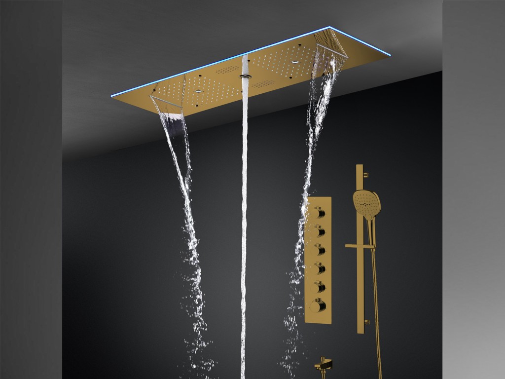 5 in 1  inbouw regendoucheset - Bleutooth - Lenna