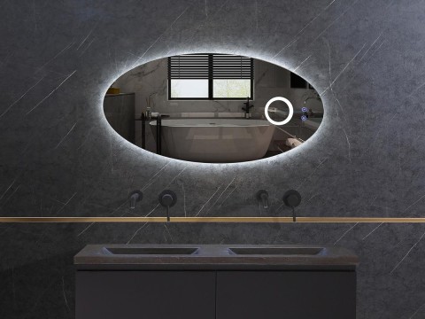 LED Badkamerspiegel - Horizontaal of verticaal - Etty