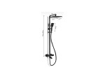 Thermostatisch opbouw regendoucheset - Danto 