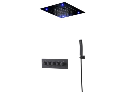 Thermostatisch inbouw regendoucheset - Bluetooth - Tiger