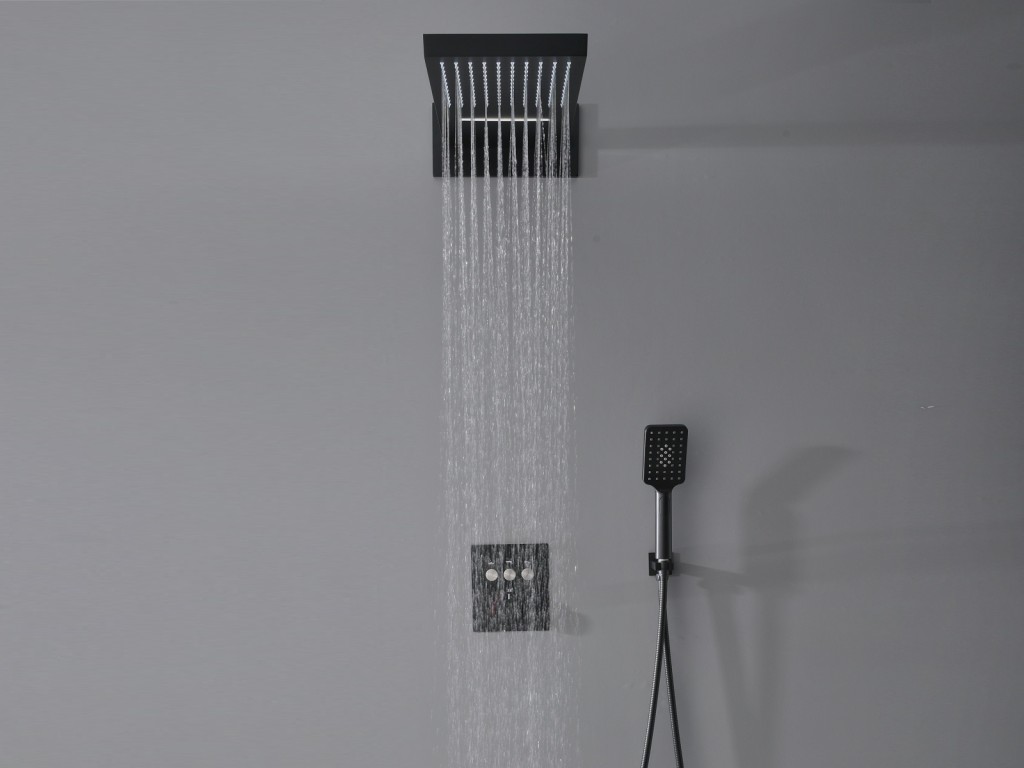 Thermostatische inbouw regendoucheset - Tuatara 