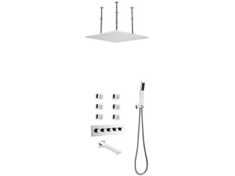 Thermostatisch inbouw regendoucheset - Ibex 