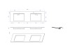 Inbouw wastafel - Solid surface - Sheila
