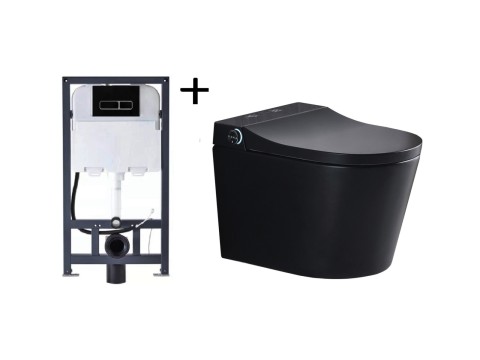 Hangend rimless toilet met reservoir - Bidet - Oakland