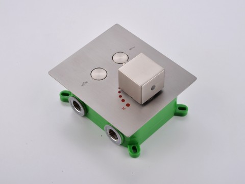 Thermostatische inbouw regendoucheset - Saga