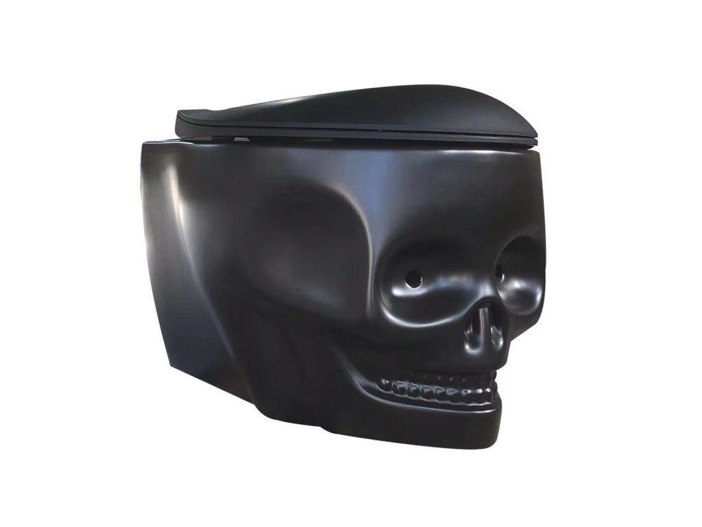 Hangend rimless toilet - Led verlichting - Skull 