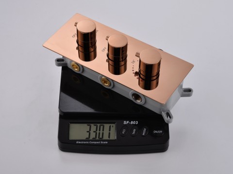 Thermostatische inbouw regendoucheset - Hake