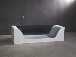 Vrijstaand bad - Solid surface - Donker glas - Dale