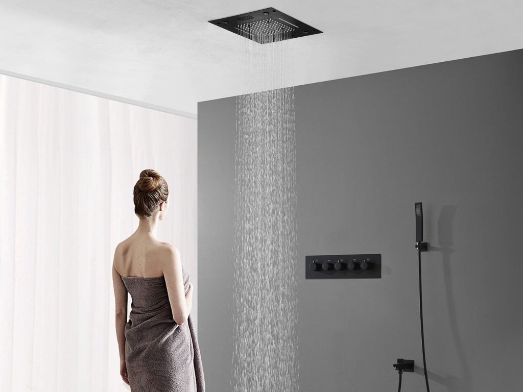 Thermostatisch inbouw regendoucheset - Bluetooth - Tiger