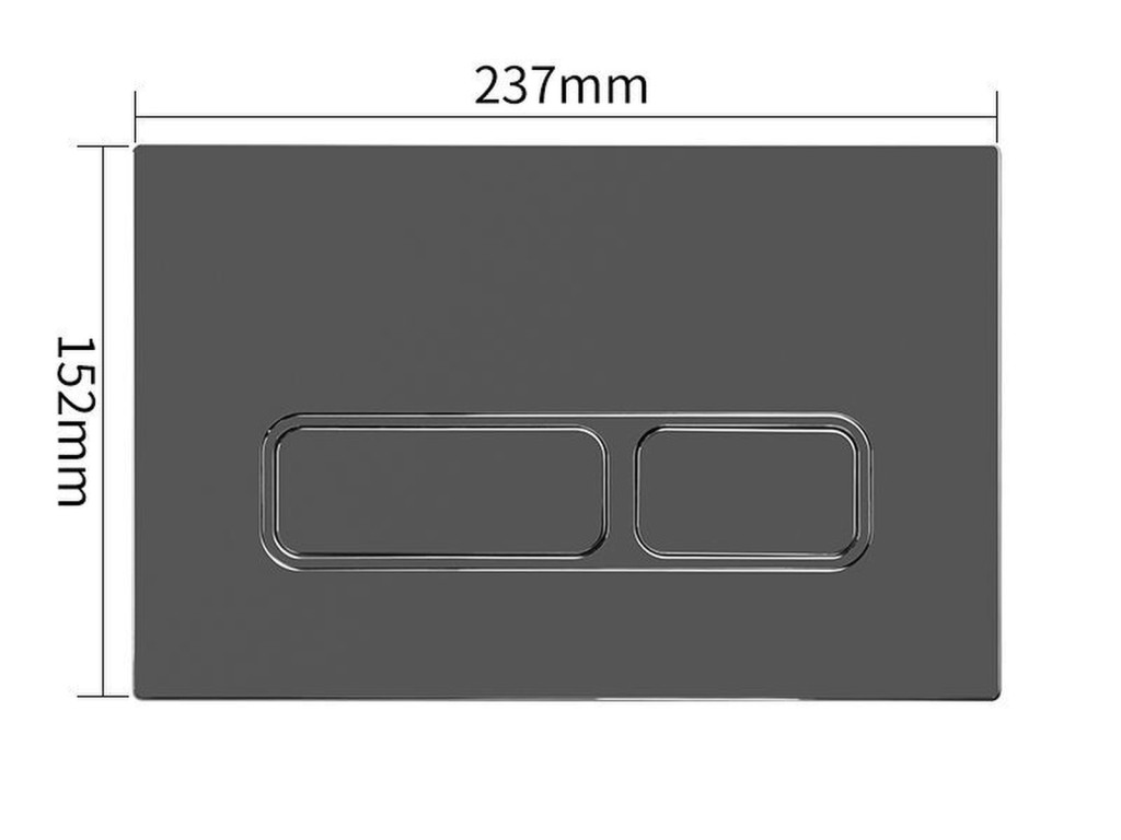 Bedieningspaneel voor inbouwreservoir - Dual flush - Vennis