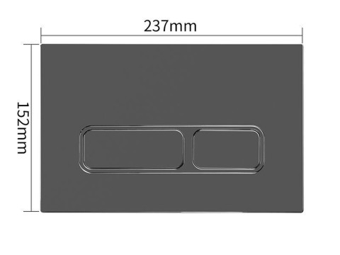 Bedieningspaneel voor inbouwreservoir - Dual flush - Vennis