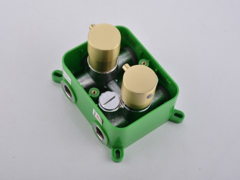 Thermostatische inbouw regendoucheset - Pointer