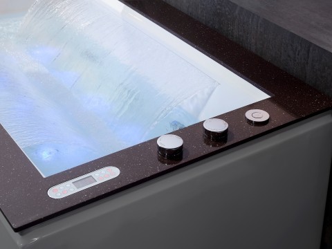 Vrijstaand massagebad - Corian top - Nebo