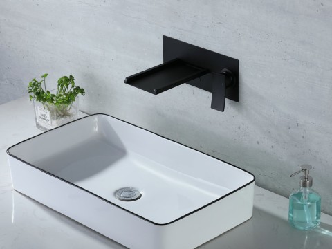 Waterval inbouw wastafelkraan - LED verlichting - Frits